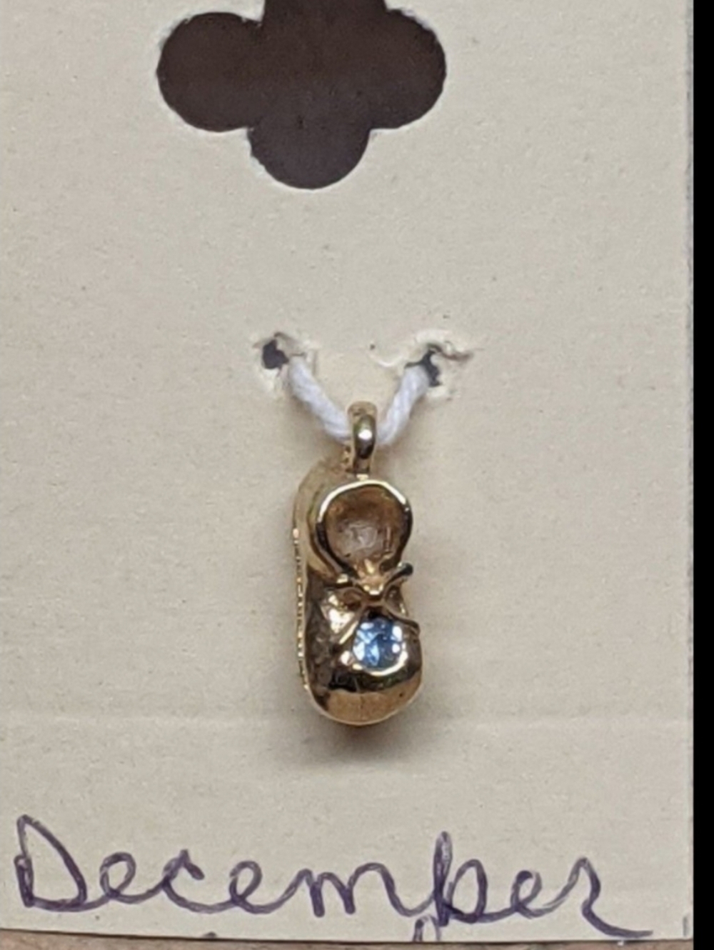 December Birthstone Shoe Charm